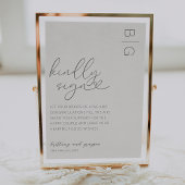 Handtekening Ivory Wedding Guestbook Poster