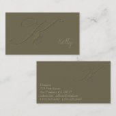 Handtekening K Visitekaartje (Voorkant / Achterkant)