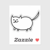 Handtekening Kat, op maat gesneden vinylSticker Sticker (Vel)