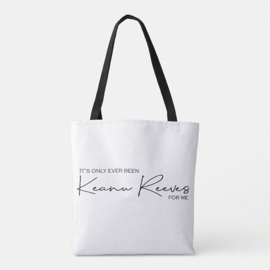 Handtekening Keanu - Ooit geweest - geen kleur Tote Bag (Achterkant)