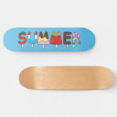 Handtekening Kinder meerkleurige Summer Snack Pops Persoonlijk Skateboard (Horizontaal)