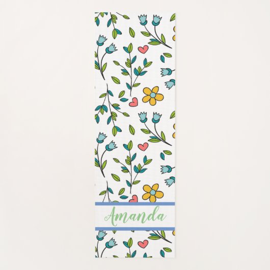 Handtekening kleurrijk patroon en kunstpatroon yogamat (Voorkant)