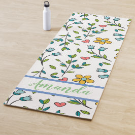 Handtekening kleurrijk patroon en kunstpatroon yogamat