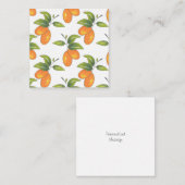 Handtekening Kumquats Pattern Notitiekaartje (Voorkant / Achterkant)
