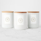 Handtekening Label Set Eten en Drinken Label Set Voedselcontainer Etiket (Flessen)