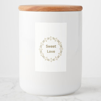 Handtekening Label Set Eten en Drinken Label Set Voedselcontainer Etiket