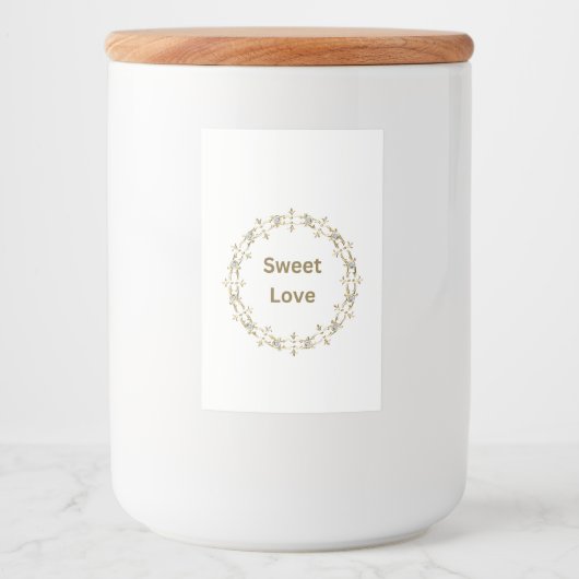 Handtekening Label Set Eten en Drinken Label Set Voedselcontainer Etiket (Voorkant)