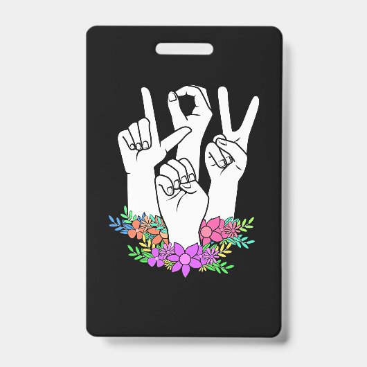 Handtekening leraar ASL Badge (Voorzijde)