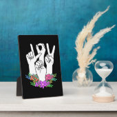 Handtekening leraar ASL Fotoplaat (Zijkant)