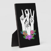 Handtekening leraar ASL Fotoplaat (Zijkant)