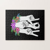 Handtekening leraar ASL Legpuzzel (Horizontaal)