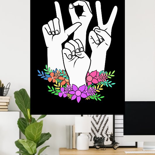 Handtekening leraar ASL Poster (Thuiskantoor)