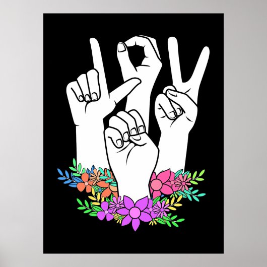 Handtekening leraar ASL Poster (Voorkant)