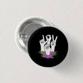 Handtekening leraar ASL Ronde Button 3,2 Cm (Voorkant /achterkant)