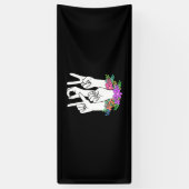 Handtekening leraar ASL Spandoek (Verticaal)