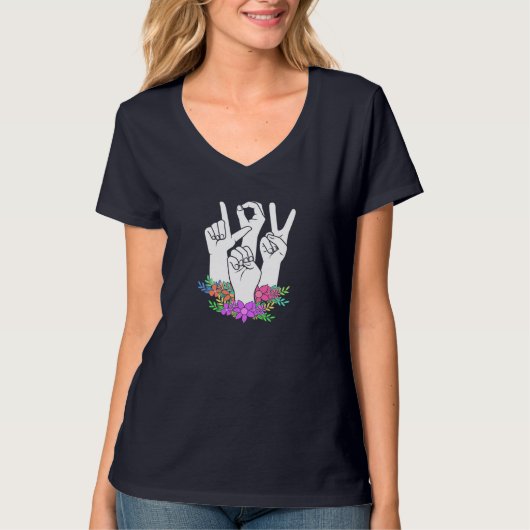Handtekening leraar ASL T-shirt (Voorkant)