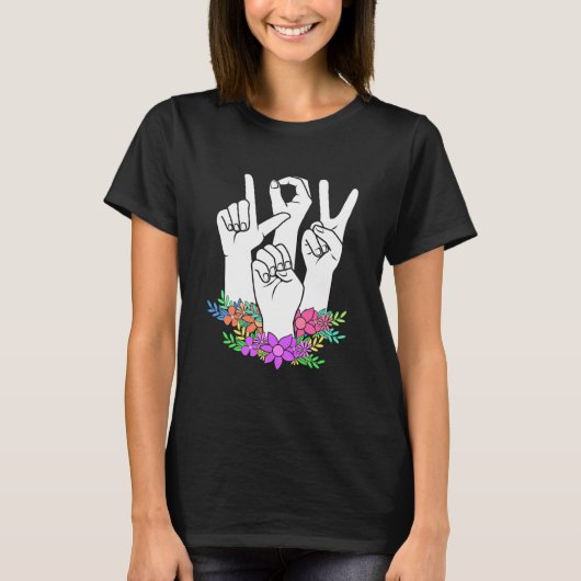 Handtekening leraar ASL T-shirt (Voorkant)