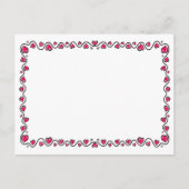 Handtekening  liefdeshart tandrand briefkaart (Voorkant)