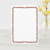 Handtekening  liefdeshart tandrand kaart (Gele Bloem)