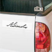 Handtekening Lincoln Bumpersticker (Op Truck)