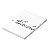 Handtekening Lincoln Notitieblok (Linkerzijde)