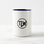 handtekening logo twee toned mok 15 ounce (Center)
