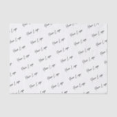 Handtekening Logo Zakelijke Sjabloon Tissuepapier (Voorkant)