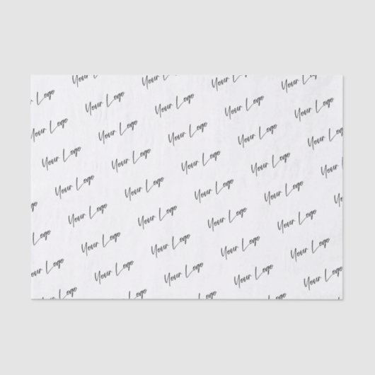 Handtekening Logo Zakelijke Sjabloon Tissuepapier (Voorkant)