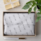 Handtekening Logo Zakelijke Sjabloon Tissuepapier (Geschenk)