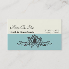 Handtekening Lotus Floral Yoga Instructeur Visitekaartje