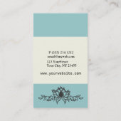 Handtekening Lotus Floral Yoga Instructeur Visitekaartje (Achterkant)