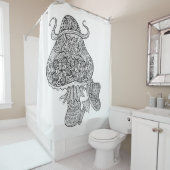 Handtekening Magische paddenstoelen Douchegordijn (In situ)