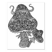 Handtekening Magische paddenstoelen Rubberstempel (Afrduk)