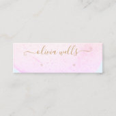 Handtekening Manuscript Abstracte Waterverf Stud O Mini Visitekaartje (Voorkant)