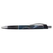 Handtekening Manuscript Navy Blue Agate Marble Gli Pen (Bovenkant)