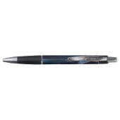 Handtekening Manuscript Navy Blue Agate Marble Gli Pen (Achterkant)