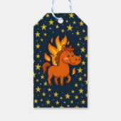 Handtekening mat met een rode paarden cadeaulabel (Voorkant)
