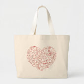 Handtekening Mediaal station Logo Grote Tote Bag (Voorkant)