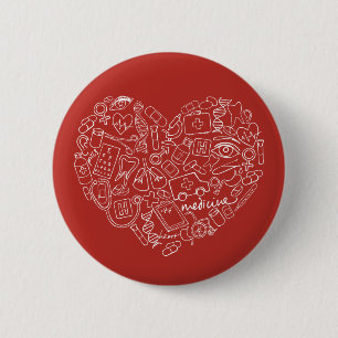 Handtekening Mediaal station Logo Ronde Button 5,7 Cm