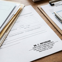 Handtekening Medische Professional | Gepersonalise Zelfinktende Stempel