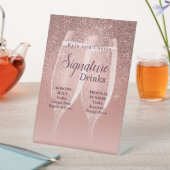 Handtekening met bride- en gromhandssluiting reclamebord met voetstuk (Insitu)