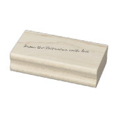 Handtekening met briefteken | Je aangepaste tekst Rubberstempel (Stempel)