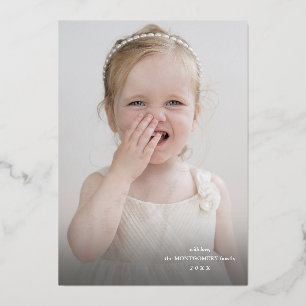 Handtekening met briefterend gebold Folie Joy Phot Folie Feestdagenkaart