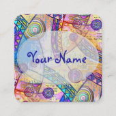 Handtekening met EDDArt - Dream-schaal 1a Vierkante Visitekaartje (Voorkant)