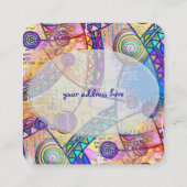 Handtekening met EDDArt - Dream-schaal 1a Vierkante Visitekaartje (Achterkant)