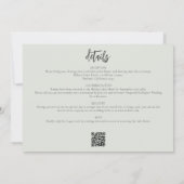 Handtekening met foto's QR Code Informal Weddensch Kaart (Achterkant)