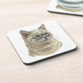 Handtekening met grappig Brits Sierkussen Bier Onderzetter (Linkerzijde)