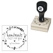 Handtekening met handtekening Wilde bloem, handgem Rubberstempel (Gestempeld)