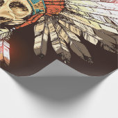 Handtekening met Indiaans hoofdadres met H Cadeaupapier (Hoek)