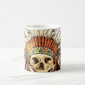 Handtekening met Indiaans hoofdadres met H Koffiemok (Center)